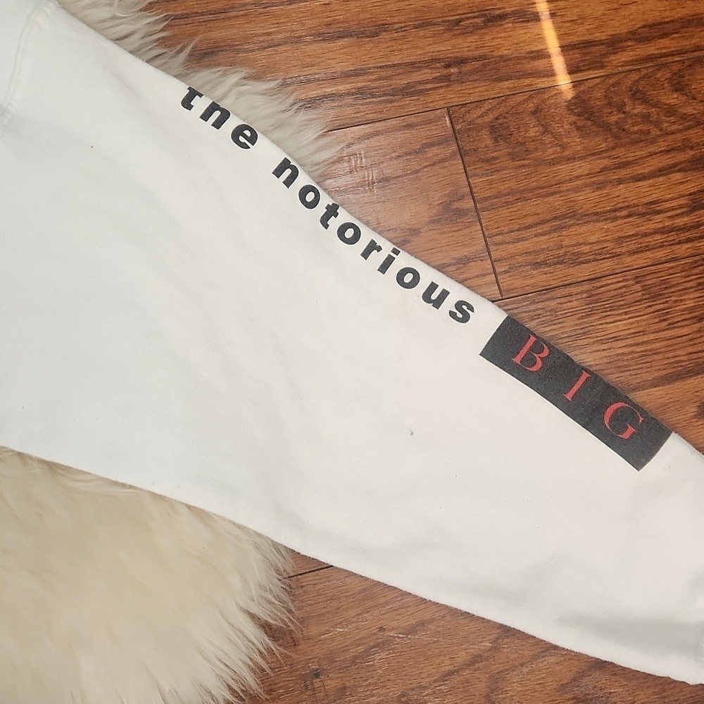 Notorious BIG White Hooded Sweatshirt - Picture 5 of 7